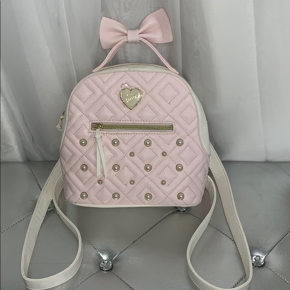 Betsey Johnson purse/ mini backpack